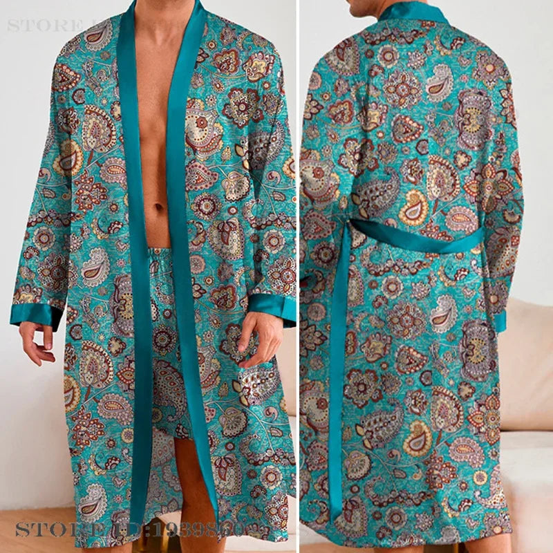 HAUS & HABITS Statement Kimono Lounge Robe Set