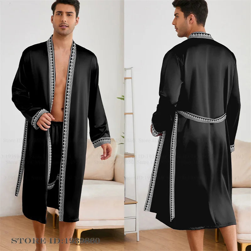 HAUS & HABITS Baroque Kimono Lounge Robe Set