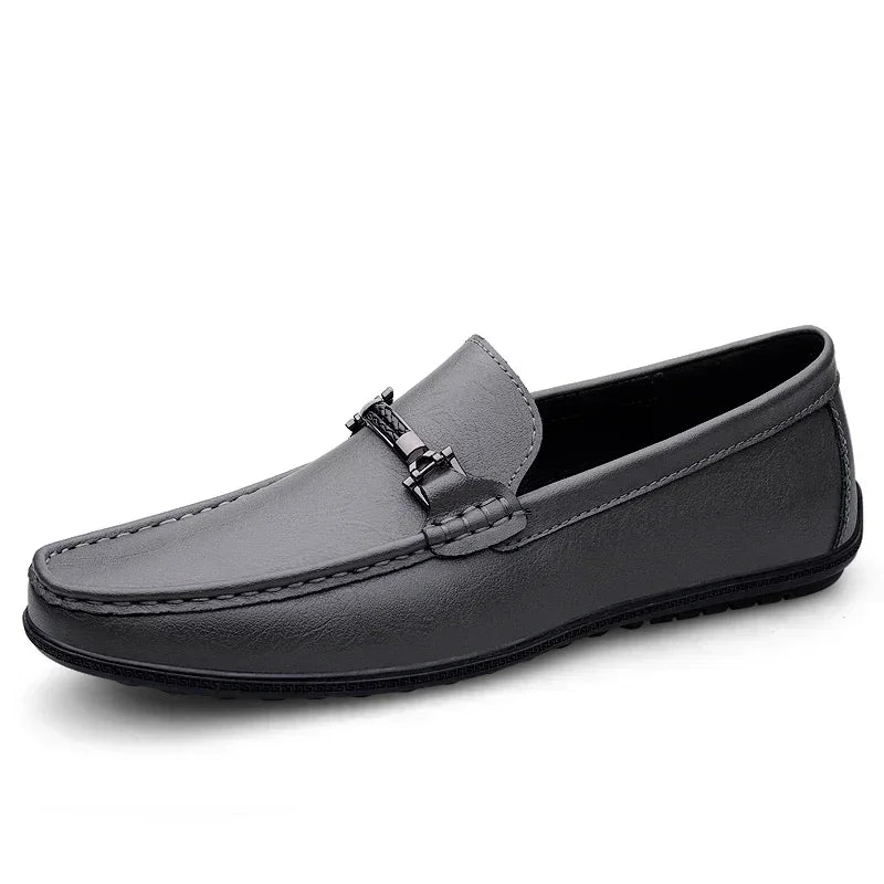 HAUS & HABITS Luxury Leather Driving Loafers – Men's Handmade Slip-On Flats