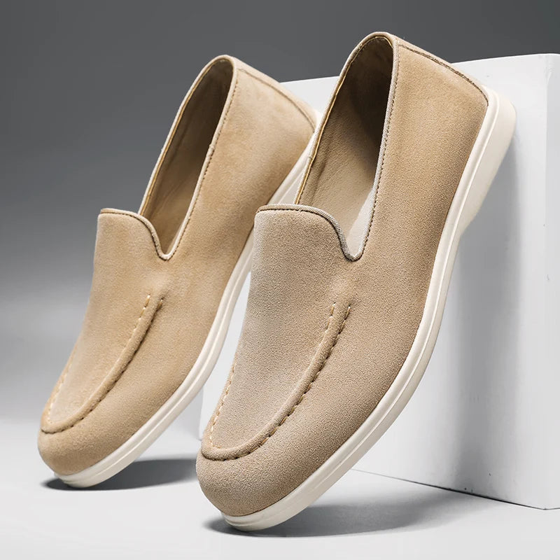 HAUS & HABITS Premium Suede Driving Loafers – Men's Slip-On Moccasins