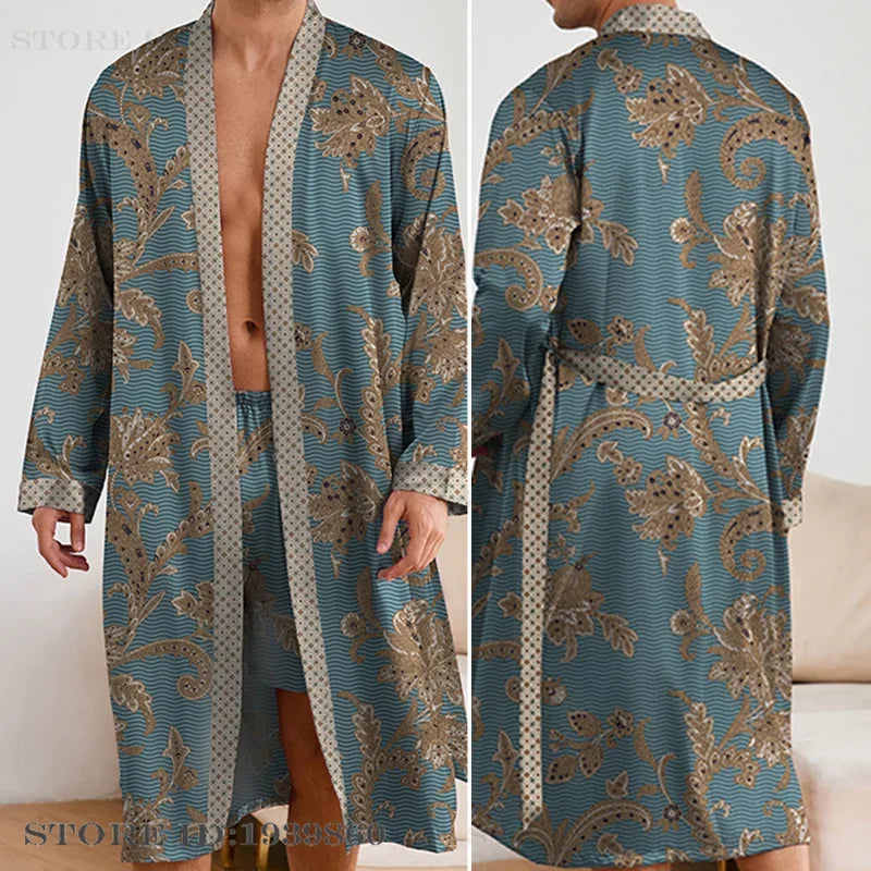 HAUS & HABITS Statement Kimono Lounge Robe Set