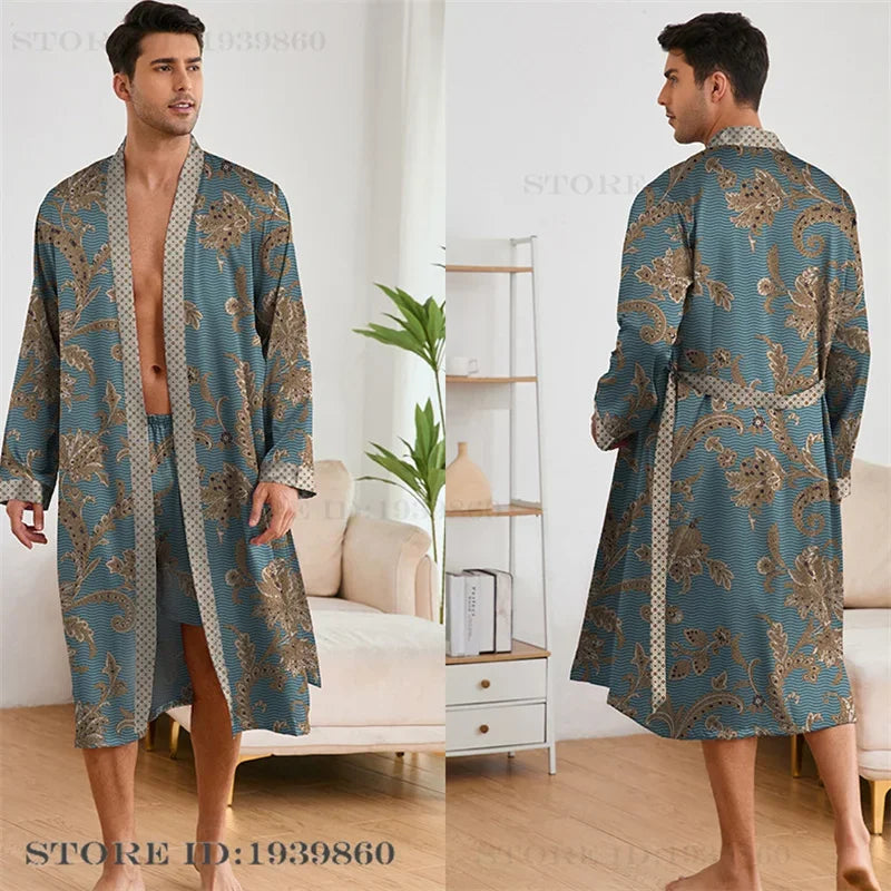 HAUS & HABITS Statement Kimono Lounge Robe Set