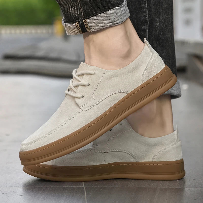 HAUS & HABITS Lightweight Lace-Up Sneakers – Men's Breathable Casual Sport Shoes