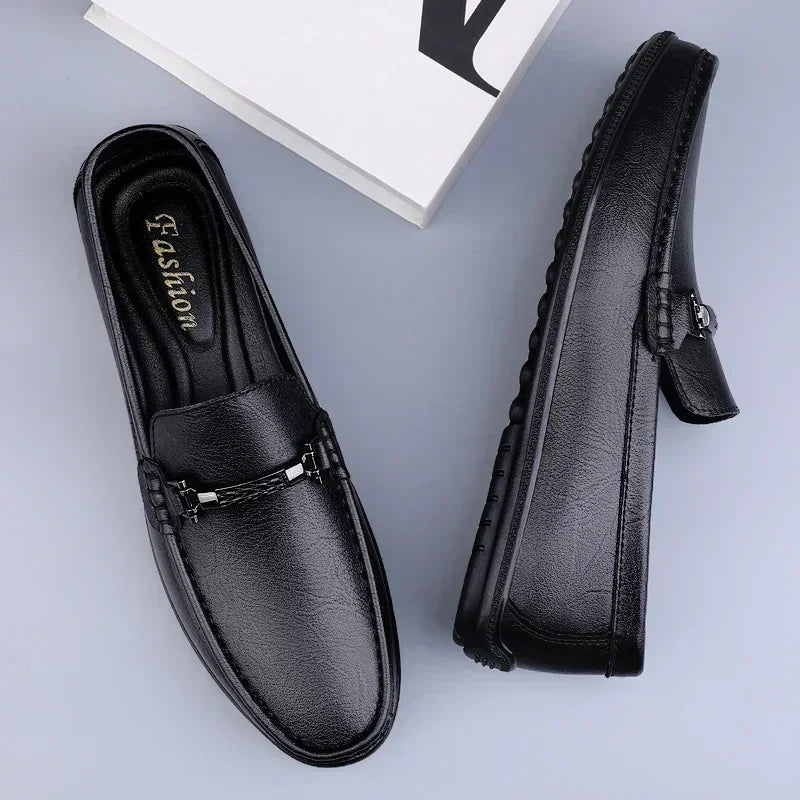 HAUS & HABITS Luxury Leather Driving Loafers – Men's Handmade Slip-On Flats