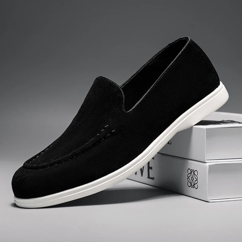 HAUS & HABITS Premium Suede Driving Loafers – Men's Slip-On Moccasins