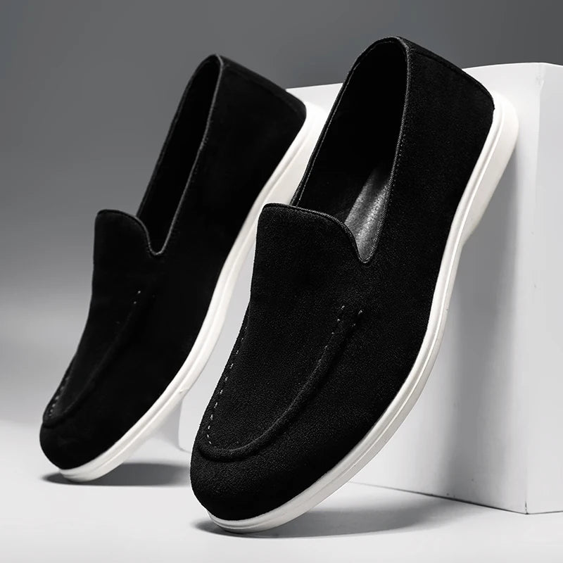 HAUS & HABITS Premium Suede Driving Loafers – Men's Slip-On Moccasins