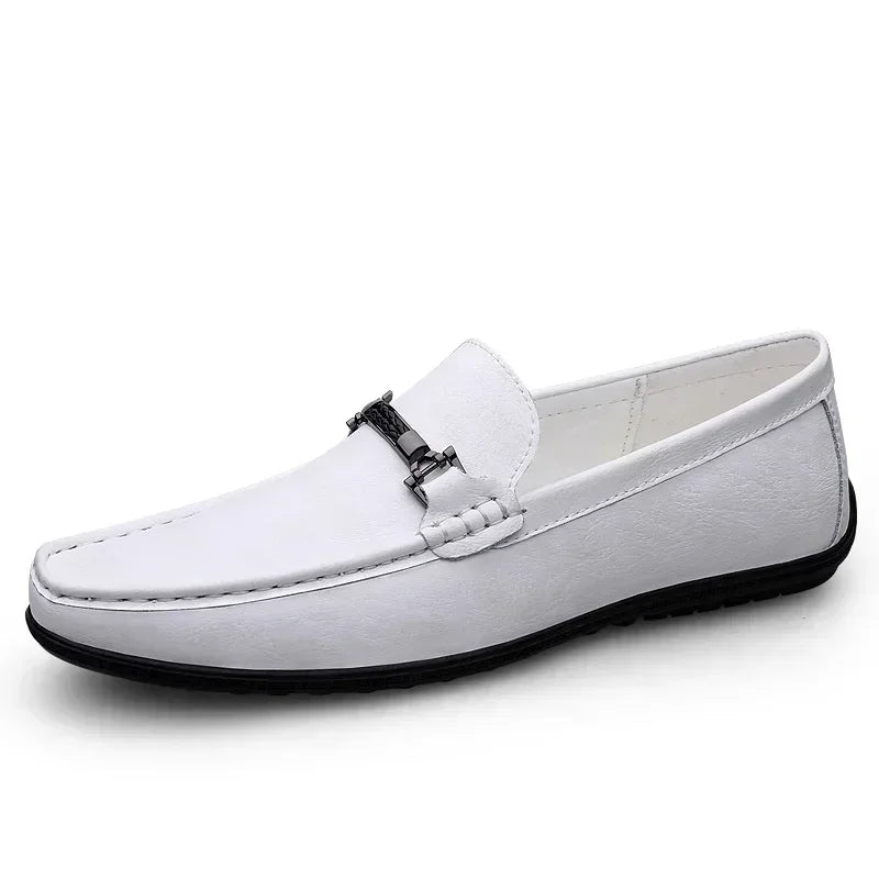 HAUS & HABITS Luxury Leather Driving Loafers – Men's Handmade Slip-On Flats
