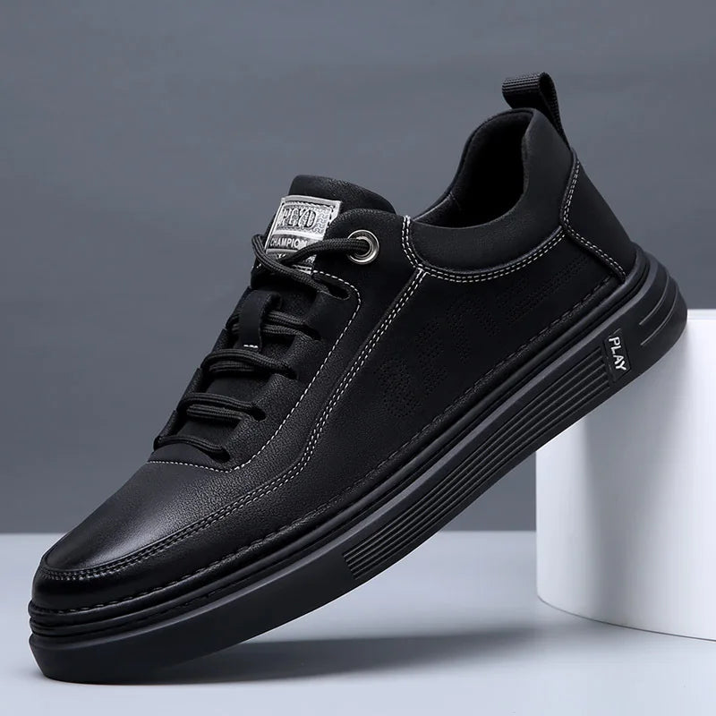 HAUS & HABITS Leather Slip-On Lounge Loafer