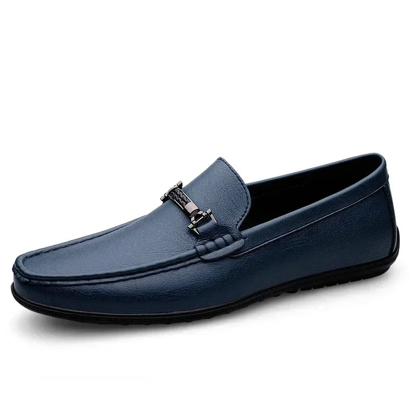 HAUS & HABITS Luxury Leather Driving Loafers – Men's Handmade Slip-On Flats