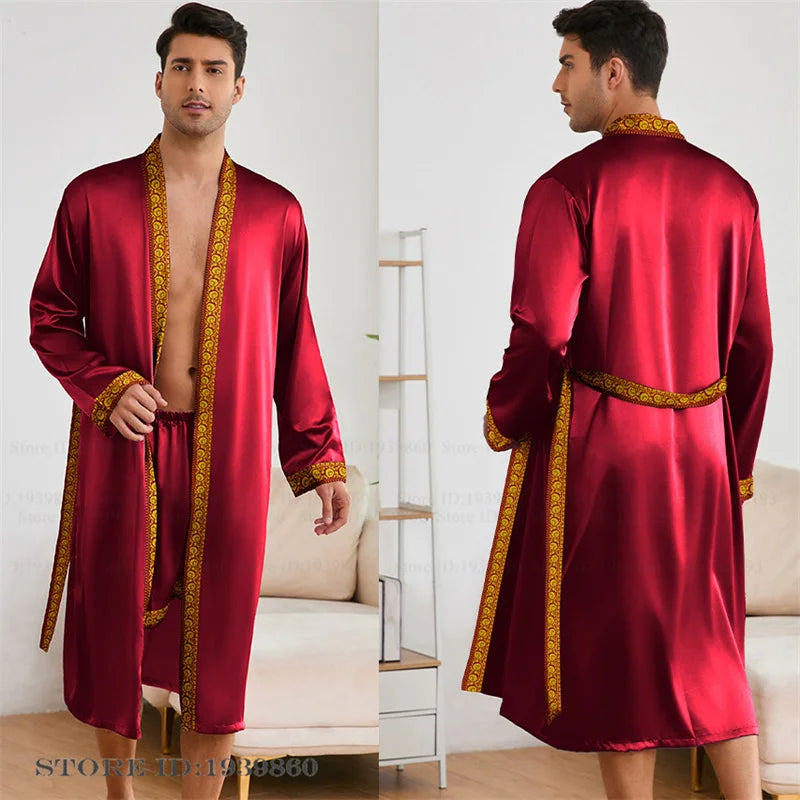 HAUS & HABITS Baroque Kimono Lounge Robe Set