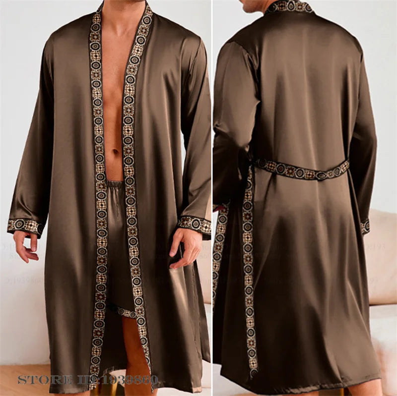 HAUS & HABITS Baroque Kimono Lounge Robe Set