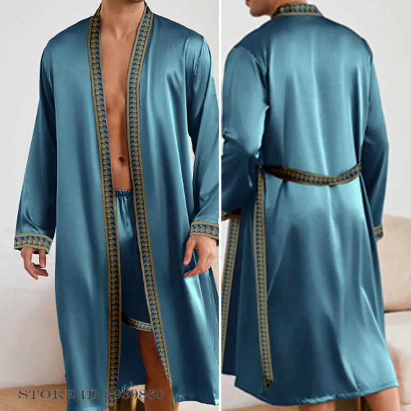 HAUS & HABITS Baroque Kimono Lounge Robe Set