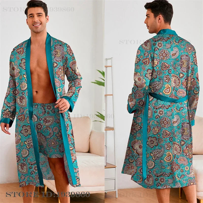 HAUS & HABITS Statement Kimono Lounge Robe Set