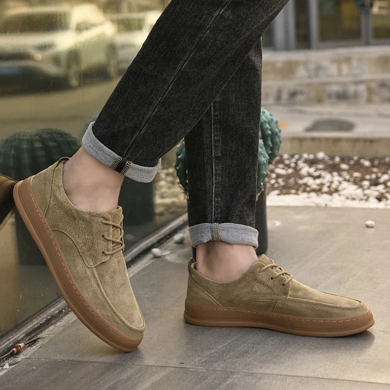 HAUS & HABITS Lightweight Lace-Up Sneakers – Men's Breathable Casual Sport Shoes