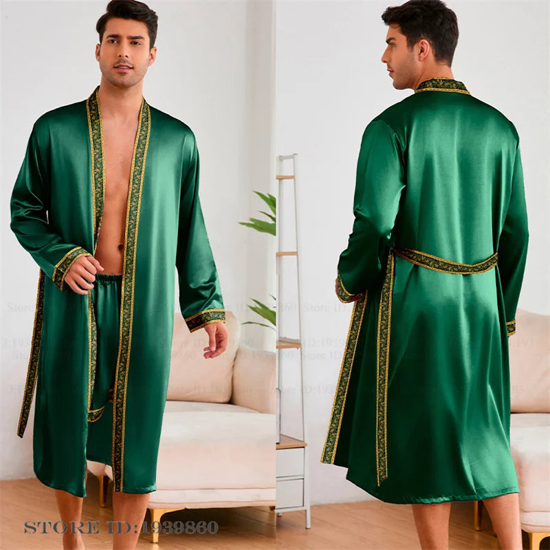 HAUS & HABITS Baroque Kimono Lounge Robe Set