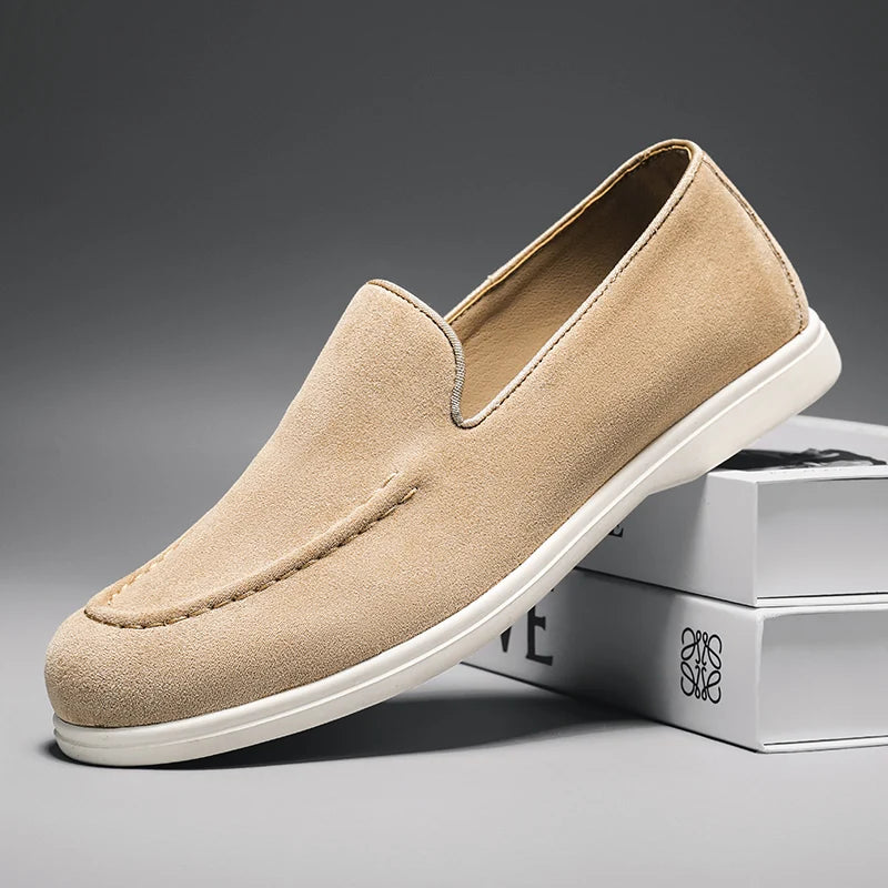 HAUS & HABITS Premium Suede Driving Loafers – Men's Slip-On Moccasins