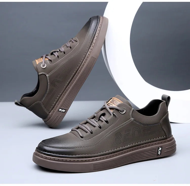 HAUS & HABITS Leather Slip-On Lounge Loafer